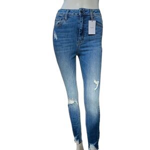 574511....Taylor High Rise Hem Skinny